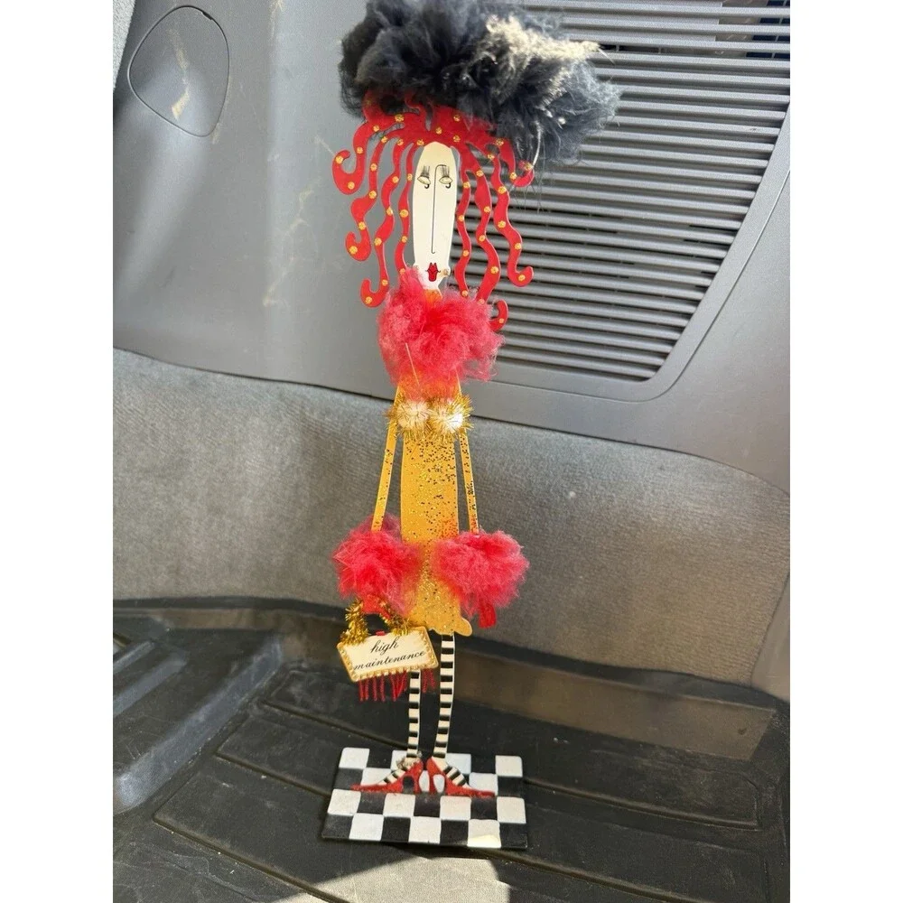 “HIGH MAINTENANCE “ Metal Lady Figure By Joey For Silverti.